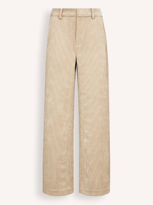 Ontdek de Daisy geweven ribcord broek van Co'Couture in de kleur zand bij Orangebag. Op werkdagen voor 21:45 besteld, morgen in huis.