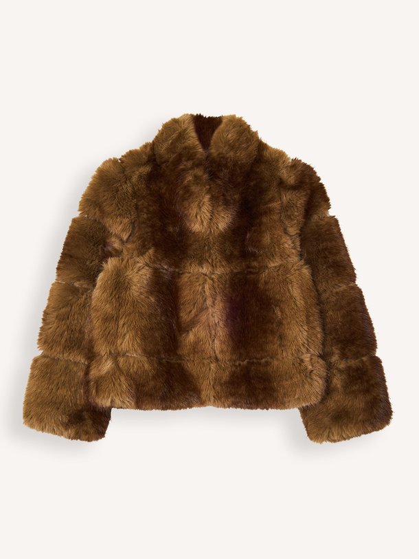 Ontdek de Posh geweven fake fur jack van Iben in de kleur bruin bij Orangebag. Op werkdagen voor 21:45 besteld, morgen in huis.