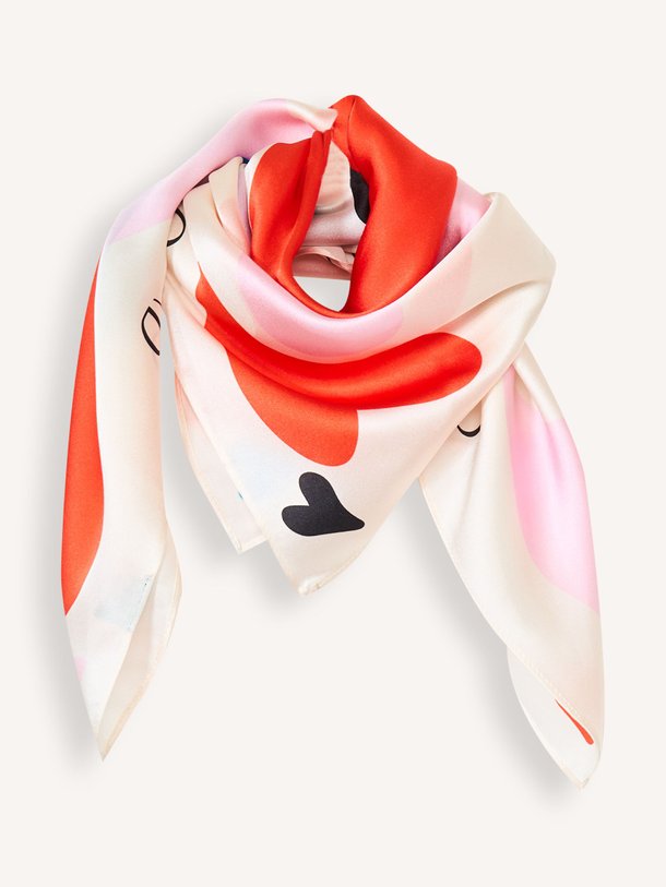Ontdek de Zijden sjaal met dessin van Old Habits Die Hard in de kleur oranje bij Orangebag. Op werkdagen voor 21:45 besteld, morgen in huis.