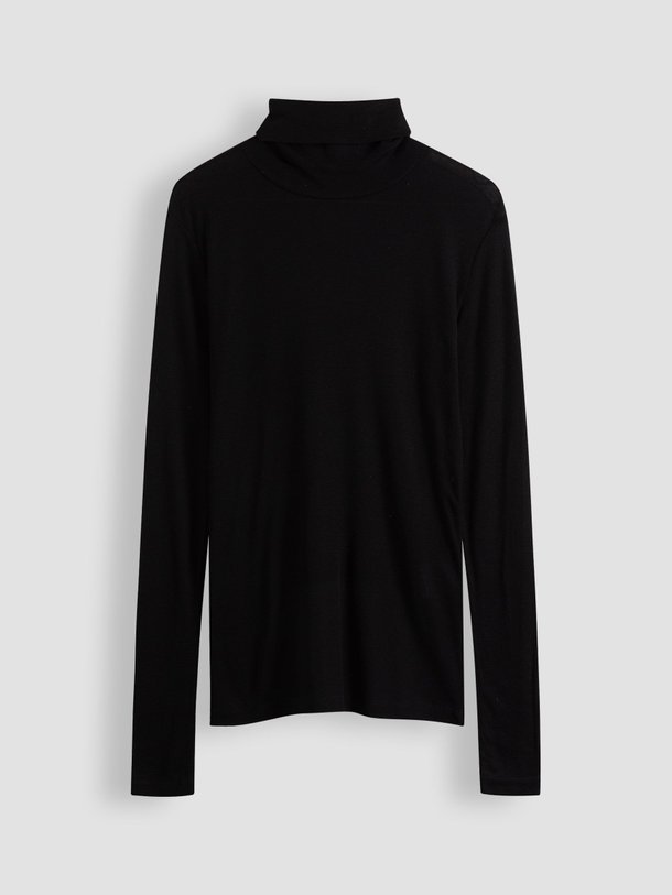 Ontdek de Lyocell/wolmix slub top met col van Closed in de kleur zwart bij Orangebag. Op werkdagen voor 21:45 besteld, morgen in huis.
