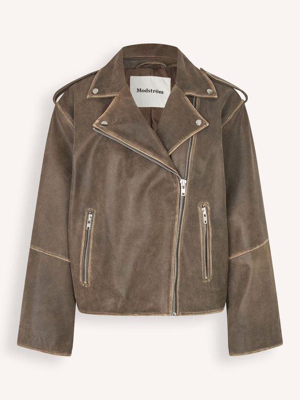Ontdek de Hulla lederen jack van Modstrom in de kleur bruin bij Orangebag. Op werkdagen voor 21:45 besteld, morgen in huis.