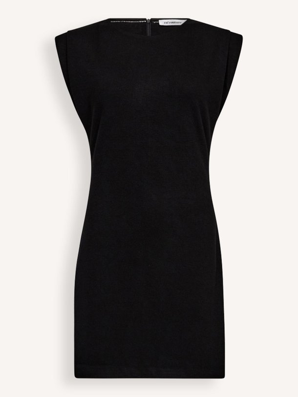 Ontdek de Pilou viscosemix rib jurk van Co'Couture in de kleur zwart bij Orangebag. Op werkdagen voor 21:45 besteld, morgen in huis.