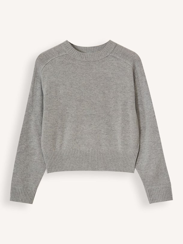 Ontdek de Vera merinowollen gemêleerde trui van Knit-ted in de kleur grijs bij Orangebag. Op werkdagen voor 21:45 besteld, morgen in huis.