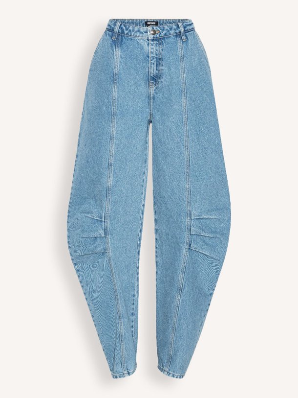 Ontdek de High waist barrel fit jeans van Rotate Birger Christensen in de kleur blauw bij Orangebag. Op werkdagen voor 21:45 besteld, morgen in huis.