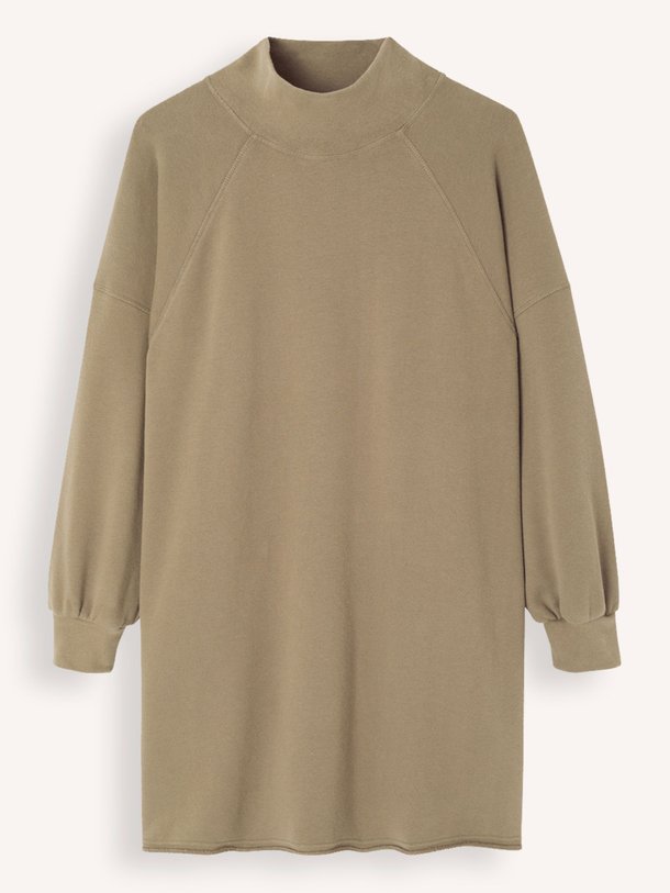 Ontdek de Atubay katoenmix sweater jurk van American Vintage in de kleur kaki bij Orangebag. Op werkdagen voor 21:45 besteld, morgen in huis.