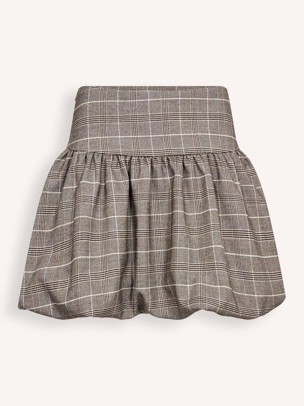 Ontdek de Claudine viscosemix geruite balloon rok van Co'Couture in de kleur bruingrijs bij Orangebag. Op werkdagen voor 21:45 besteld, morgen in huis.