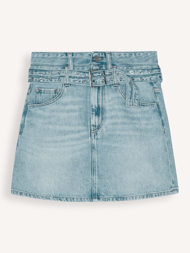 Ontdek de Denim rok van Ganni in de kleur blauw bij Orangebag. Op werkdagen voor 21:45 besteld, morgen in huis.