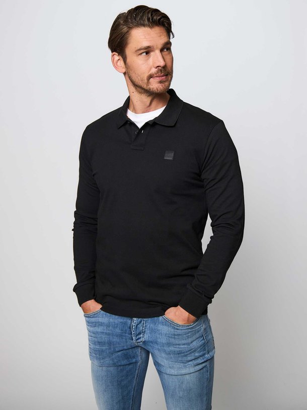 Ontdek de Passerby katoenmix piqué polo van Boss in de kleur zwart bij Orangebag. Op werkdagen voor 21:45 besteld, morgen in huis.