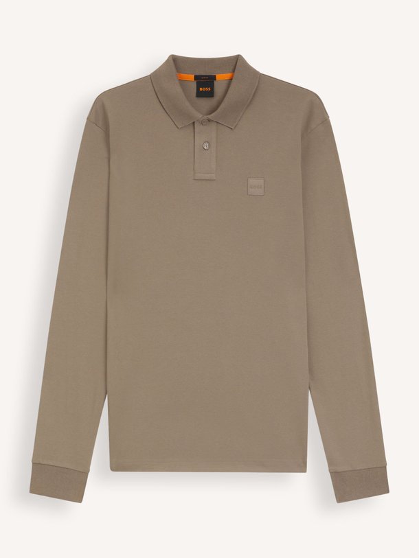 Ontdek de Passerby katoenmix piqué polo van Boss in de kleur groen/bruin bij Orangebag. Op werkdagen voor 21:45 besteld, morgen in huis.