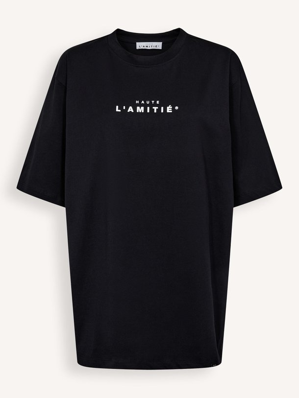 Ontdek de Organic cotton logo T-shirt van Haute L'Amitié in de kleur zwart bij Orangebag. Op werkdagen voor 21:45 besteld, morgen in huis.