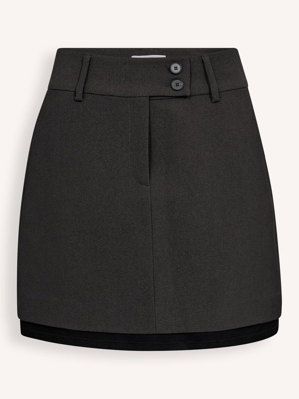Ontdek de Emerald geweven mini rok van Haute L'Amitié in de kleur donkergrijs bij Orangebag. Op werkdagen voor 21:45 besteld, morgen in huis.