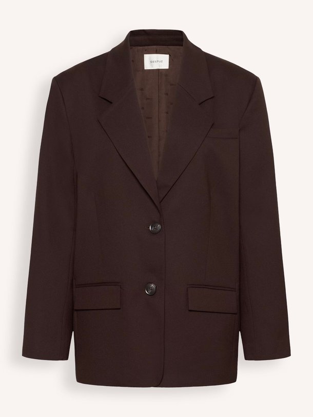 Ontdek de Paula viscosemix blazer van Gestuz in de kleur donkerbruin bij Orangebag. Op werkdagen voor 21:45 besteld, morgen in huis.