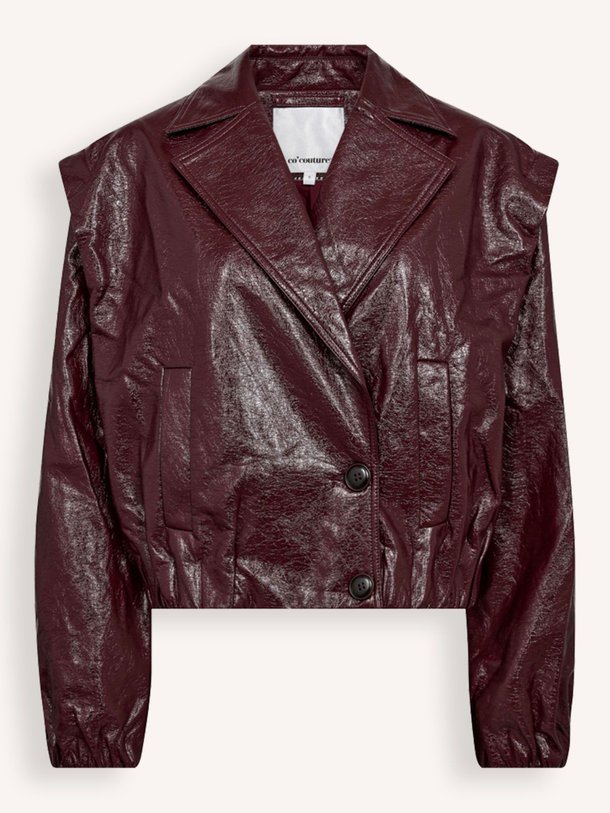 Ontdek de Posy viscosemix leatherlook jack van Co'Couture in de kleur bordeauxrood bij Orangebag. Op werkdagen voor 21:45 besteld, morgen in huis.