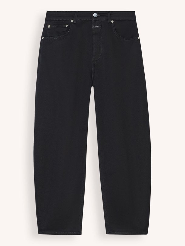 Closed Jazzie - Mid Waist Barrel Fit Jeans - Zwart Ontdek de Jazzie mid waist barrel fit jeans van Closed in de kleur zwart bij Orangebag. Op werkdagen voor 21:45 besteld, morgen in huis.