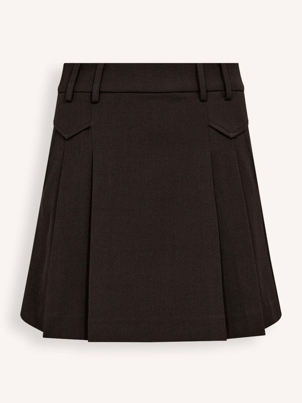 Co'Couture Luna - Geweven Rok - Donkerbruin Ontdek de Luna geweven rok van Co'Couture in de kleur donkerbruin bij Orangebag. Op werkdagen voor 21:45 besteld, morgen in huis.