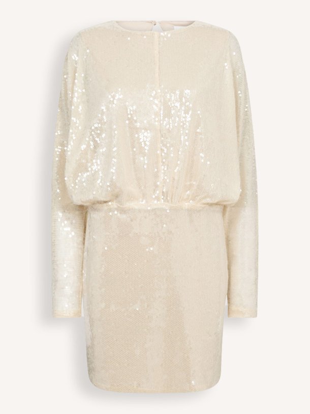 Ontdek de Serafin geweven jurk met pailletten van Co'Couture in de kleur champagne bij Orangebag. Op werkdagen voor 21:45 besteld, morgen in huis.