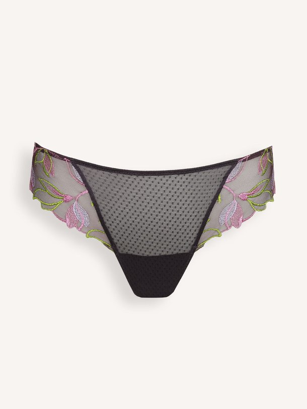 Ontdek de Loish string met borduursel van Marie Jo in de kleur paars bij Orangebag. Op werkdagen voor 21:45 besteld, morgen in huis.