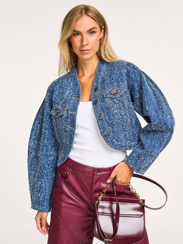 Ontdek de Denim jasje van Rotate Birger Christensen in de kleur blauw bij Orangebag. Op werkdagen voor 21:45 besteld, morgen in huis.