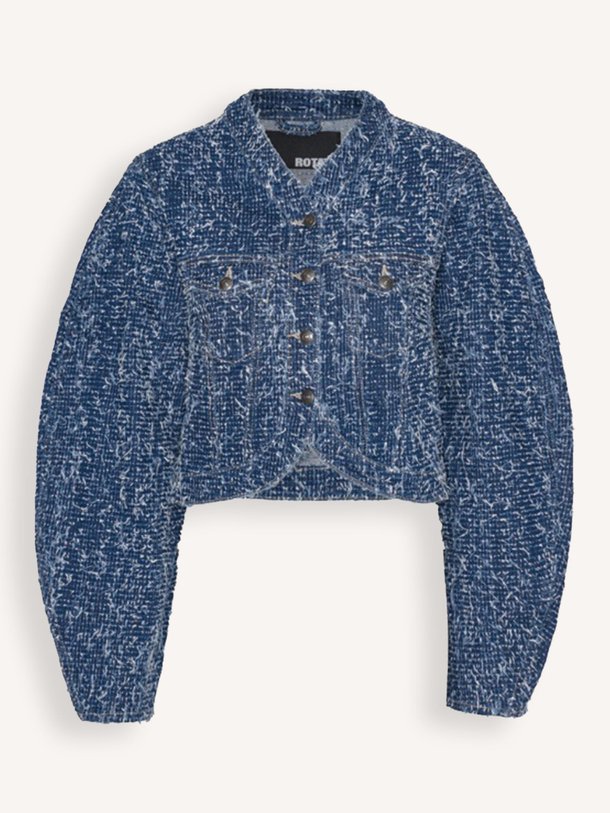Ontdek de Denim jasje van Rotate Birger Christensen in de kleur blauw bij Orangebag. Op werkdagen voor 21:45 besteld, morgen in huis.