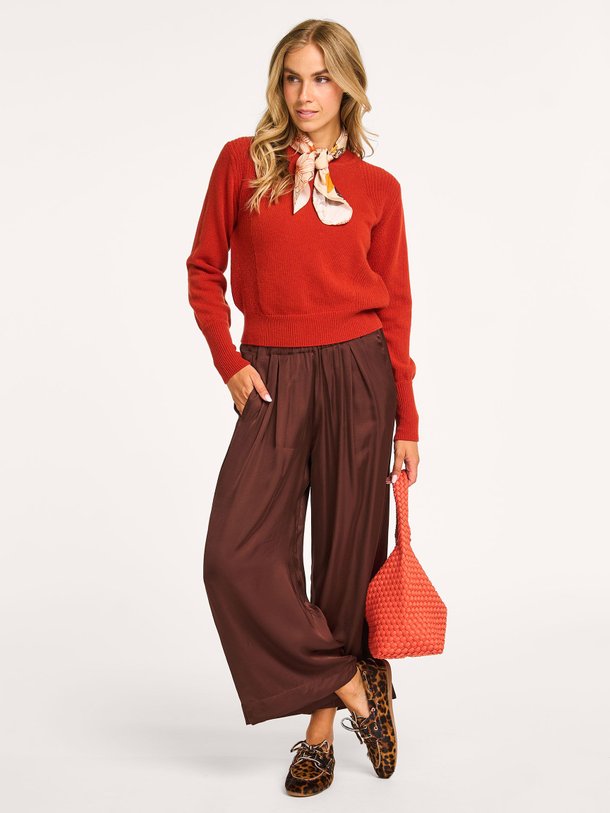 Ontdek de Isla viscose palazzo van Sessun in de kleur bruin bij Orangebag. Op werkdagen voor 21:45 besteld, morgen in huis.