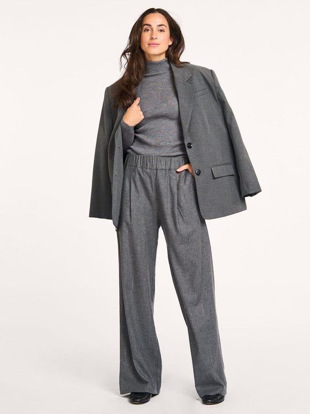 Ontdek de Wolmix krijtstreep broek van No Man's Land in de kleur donkergrijs bij Orangebag. Op werkdagen voor 21:45 besteld, morgen in huis.