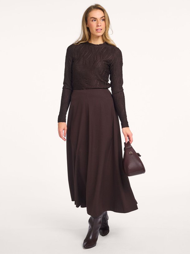 Ontdek de Tailor viscosemix maxi rok van Copenhagen Muse in de kleur donkerbruin bij Orangebag. Op werkdagen voor 21:45 besteld, morgen in huis.
