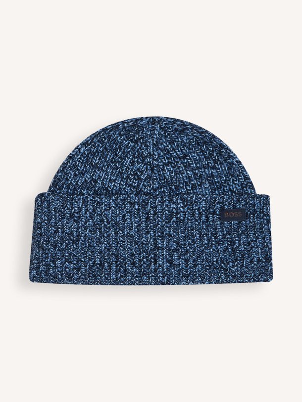 Ontdek de Karinet wolmix beanie van Boss in de kleur donkerblauw bij Orangebag. Op werkdagen voor 21:45 besteld, morgen in huis.