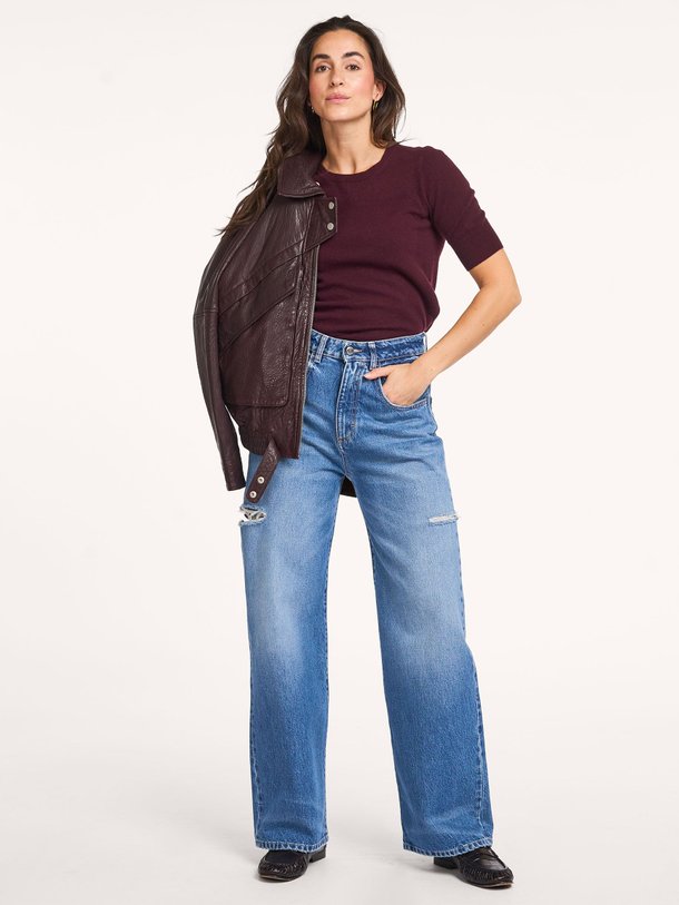 Ontdek de Poppy high waist wide leg jeans van Icon Denim in de kleur blauw bij Orangebag. Op werkdagen voor 21:45 besteld, morgen in huis.