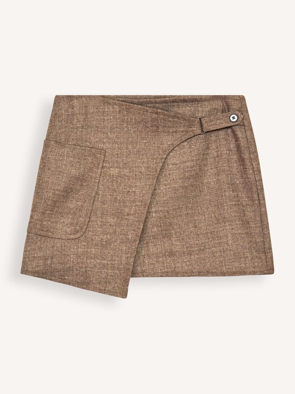 Ontdek de Wolmix gemêleerde overslagrok van Zenggi in de kleur bruin bij Orangebag. Op werkdagen voor 21:45 besteld, morgen in huis.