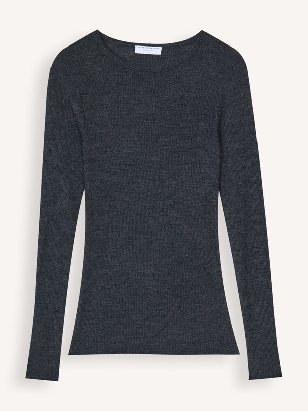 Ontdek de Wollen gemêleerde longsleeve van Majestic Filatures in de kleur antraciet bij Orangebag. Op werkdagen voor 21:45 besteld, morgen in huis.