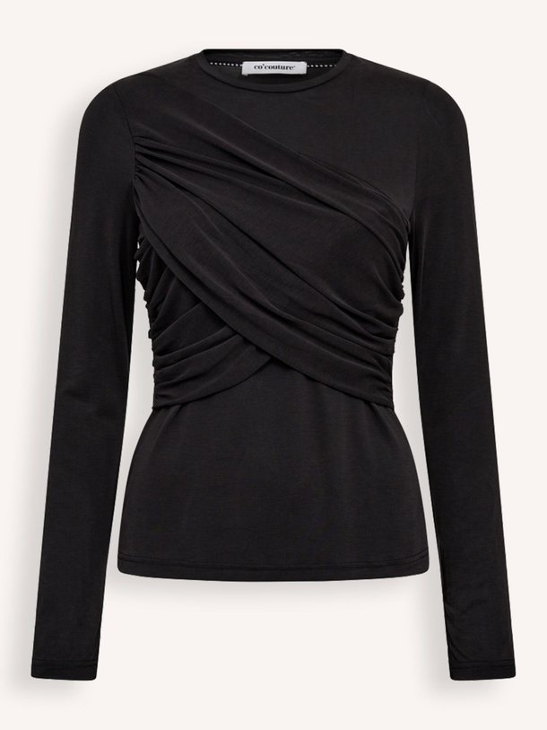 Ontdek de Camilla modalmix top van Co'Couture in de kleur antraciet bij Orangebag. Op werkdagen voor 21:45 besteld, morgen in huis.