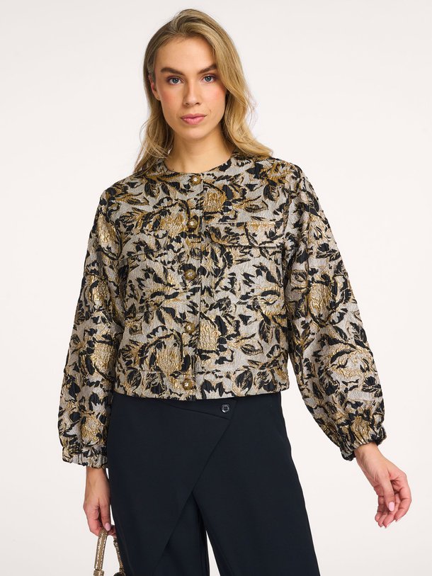 Ontdek de Geweven jacquard jasje van Summum in de kleur zwart bij Orangebag. Op werkdagen voor 21:45 besteld, morgen in huis.