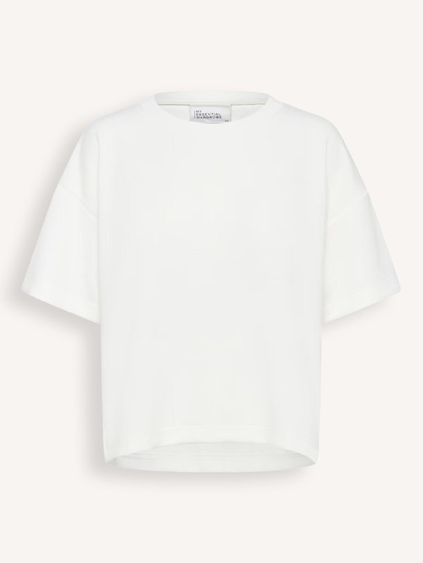 Ontdek de Helle modalmix T-shirt van My Essential Wardrobe in de kleur off-white bij Orangebag. Op werkdagen voor 21:45 besteld, morgen in huis.