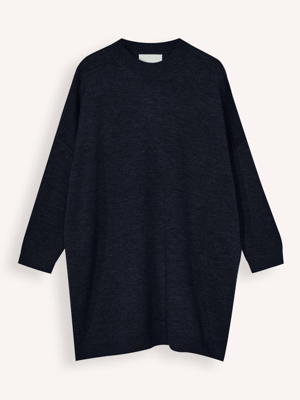 Ontdek de Senisa merino wollen jurk van Bellerose in de kleur donkerblauw bij Orangebag. Op werkdagen voor 21:45 besteld, morgen in huis.