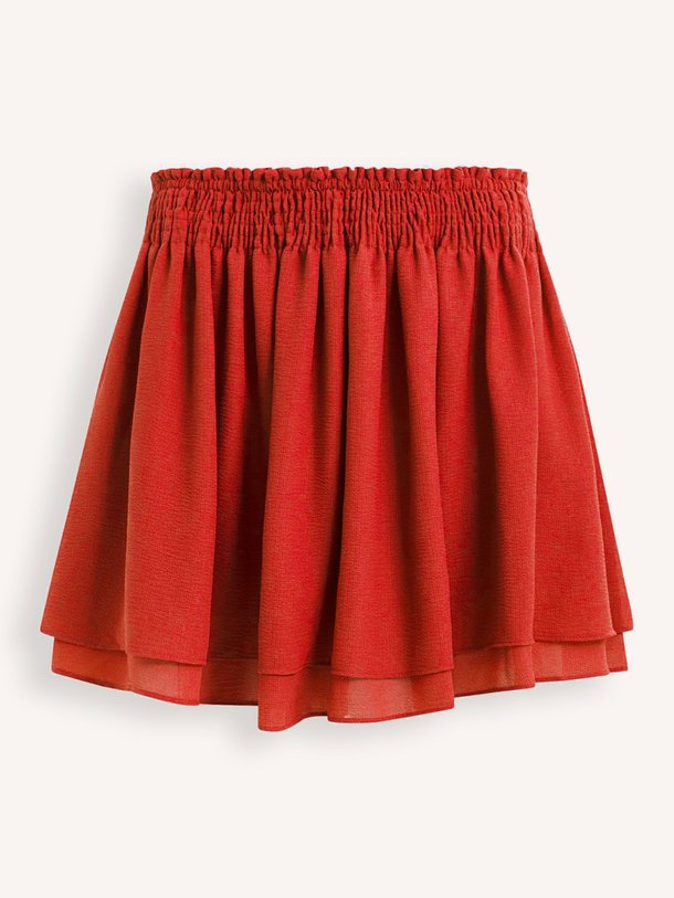 Ontdek de Ismile geweven rok van Essentiel Antwerp in de kleur rood bij Orangebag. Op werkdagen voor 21:45 besteld, morgen in huis.