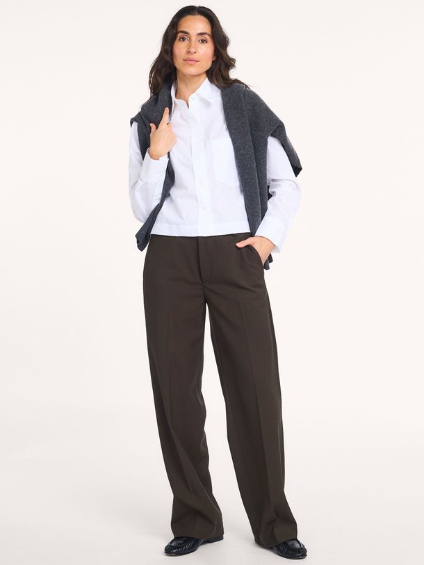 Ontdek de Jurdy wolmix wide leg broek van Closed in de kleur groen/bruin bij Orangebag. Op werkdagen voor 21:45 besteld, morgen in huis.