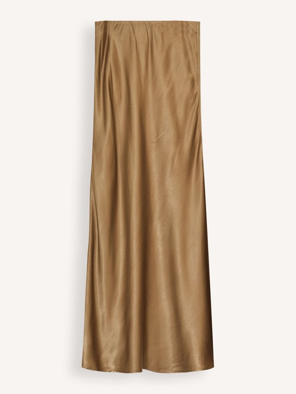Ontdek de Estelle viscosemix glanzende rok van My Essential Wardrobe in de kleur camel bij Orangebag. Op werkdagen voor 21:45 besteld, morgen in huis.