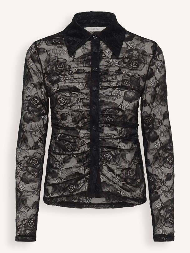 Ontdek de Leala geweven kanten blouse van Gestuz in de kleur zwart bij Orangebag. Op werkdagen voor 21:45 besteld, morgen in huis.