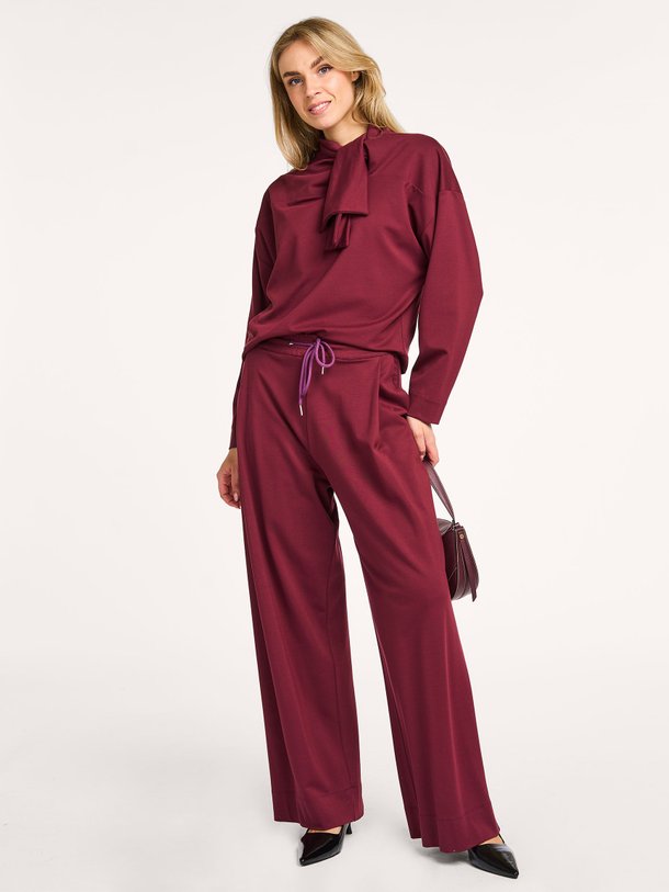 Ontdek de Geano viscosemix broek van Nathalie Vleeschouwer in de kleur bordeauxrood bij Orangebag. Op werkdagen voor 21:45 besteld, morgen in huis.