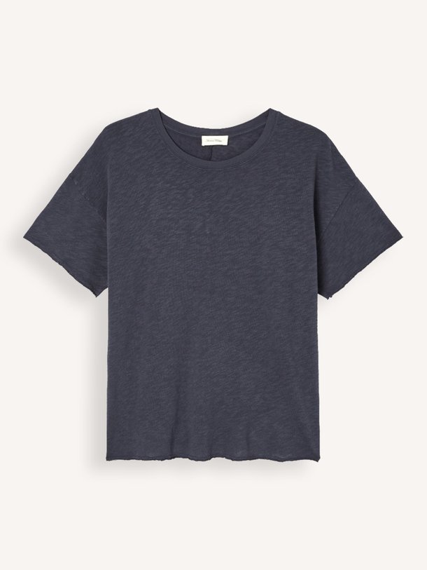 Ontdek de Sonoma katoenen slub T-shirt van American Vintage in de kleur donkerblauw bij Orangebag. Op werkdagen voor 21:45 besteld, morgen in huis.