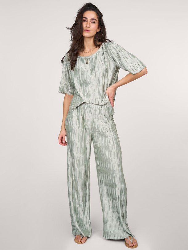 Ontdek de Leila geweven plissé top van Dante 6 in de kleur lichtgroen bij Orangebag. Op werkdagen voor 21:45 besteld, morgen in huis.