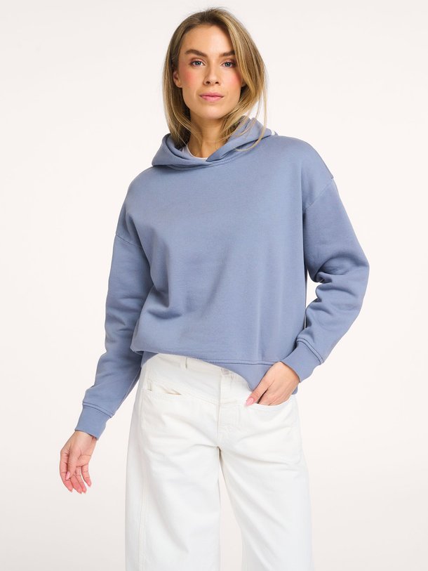 Ontdek de Organic cotton logo hoodie van Closed in de kleur Grijsblauw bij Orangebag. Op werkdagen voor 21:45 besteld, morgen in huis.