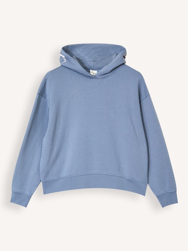 Ontdek de Organic cotton logo hoodie van Closed in de kleur Grijsblauw bij Orangebag. Op werkdagen voor 21:45 besteld, morgen in huis.