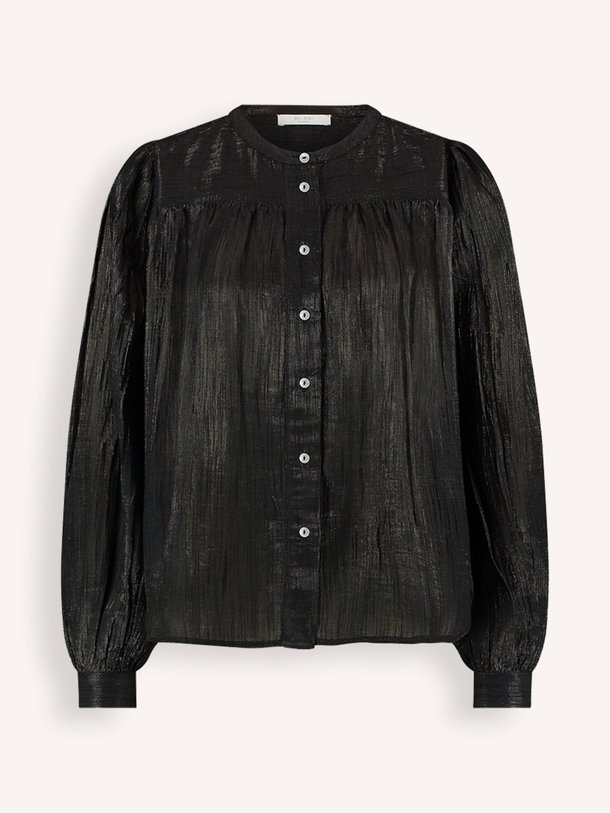 Ontdek de Meggie katoenen blouse met lurex van By-Bar in de kleur zwart bij Orangebag. Op werkdagen voor 21:45 besteld, morgen in huis.
