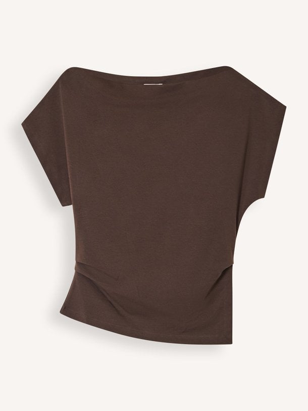 Ontdek de Katoenmix off shoulder top van Closed in de kleur Donkerbruin bij Orangebag. Op werkdagen voor 21:45 besteld, morgen in huis.