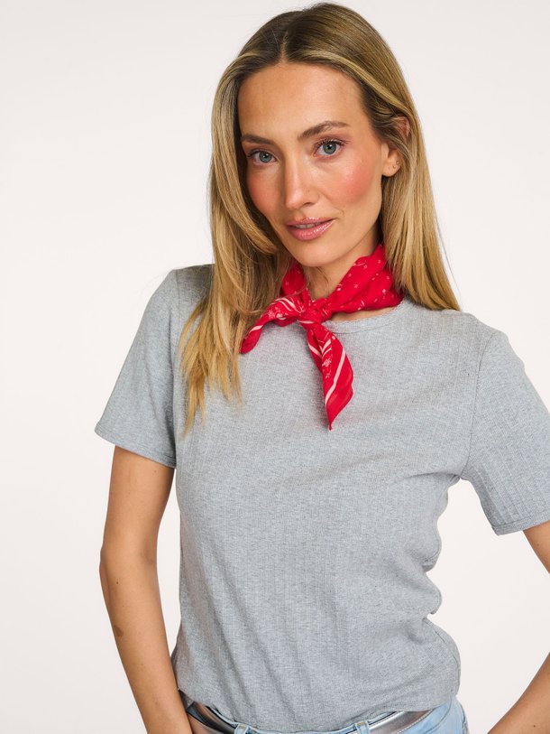 Ontdek de Tulipa katoenen sjaal van Becksondergaard in de kleur Rood bij Orangebag. Op werkdagen voor 21:45 besteld, morgen in huis.