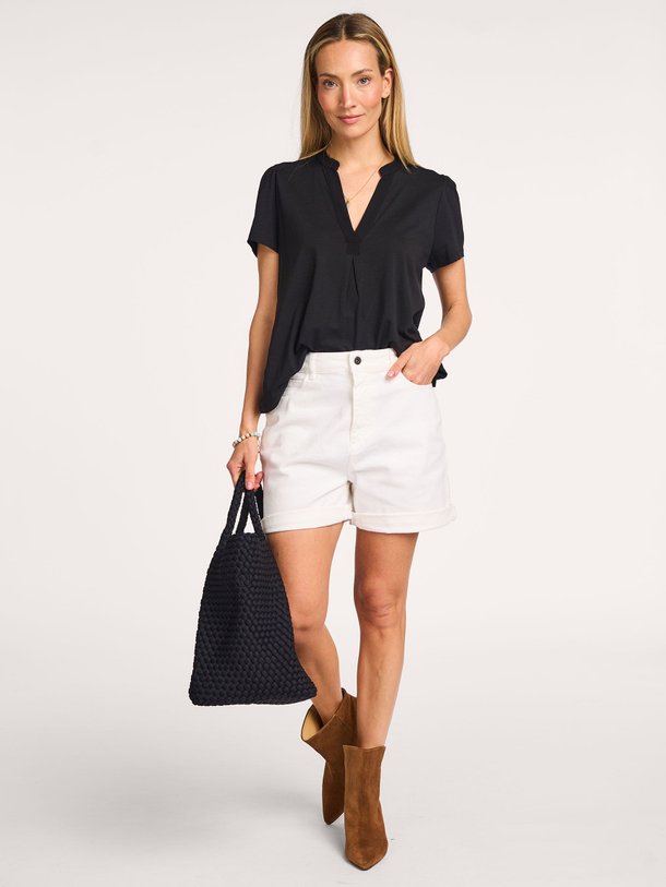 Ontdek de Drill denim short van La Fee Maraboutee in de kleur wit bij Orangebag. Op werkdagen voor 21:45 besteld, morgen in huis.