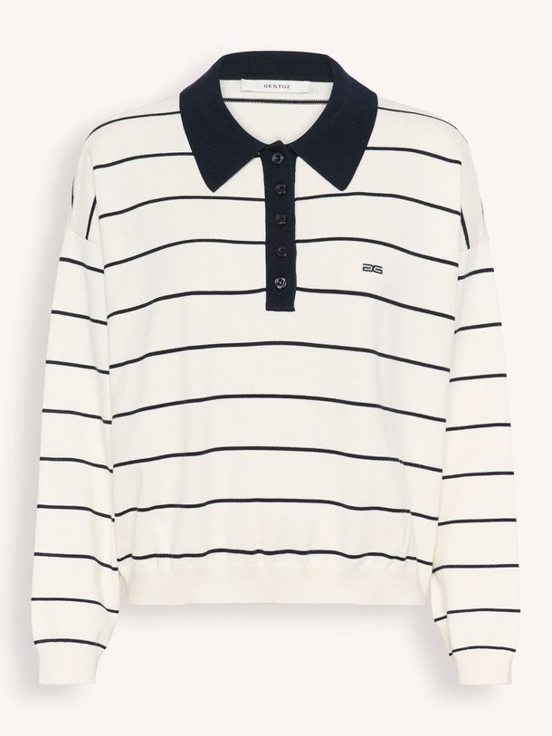 Ontdek de Taige viscosemix polo trui van Gestuz in de kleur Off-white bij Orangebag. Op werkdagen voor 21:45 besteld, morgen in huis.