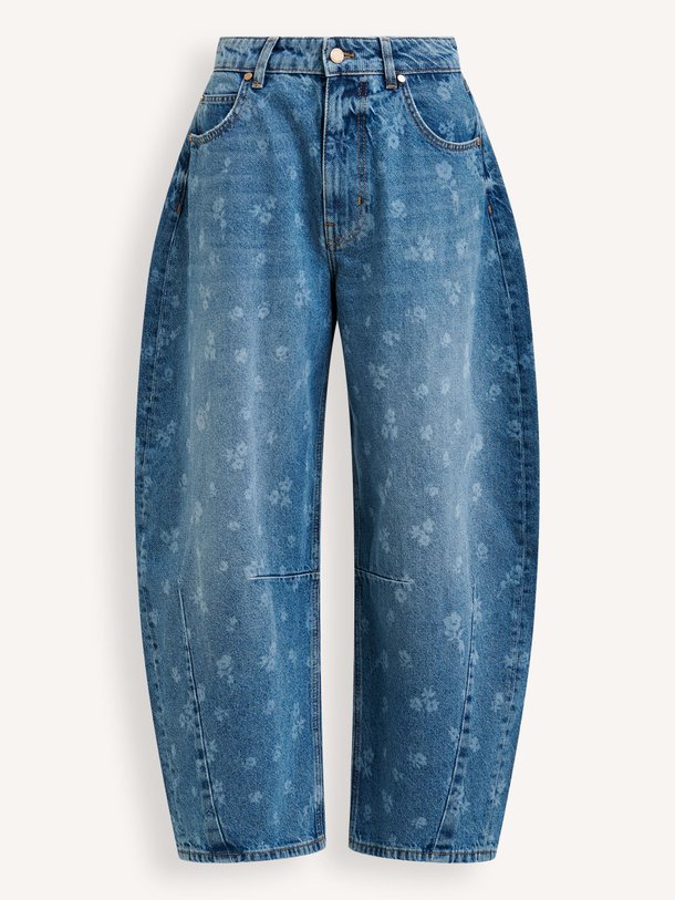 Ontdek de Jo1 mid waist barrel fit jeans met print van Essentiel Antwerp in de kleur Blauw bij Orangebag. Op werkdagen voor 21:45 besteld, morgen in huis.