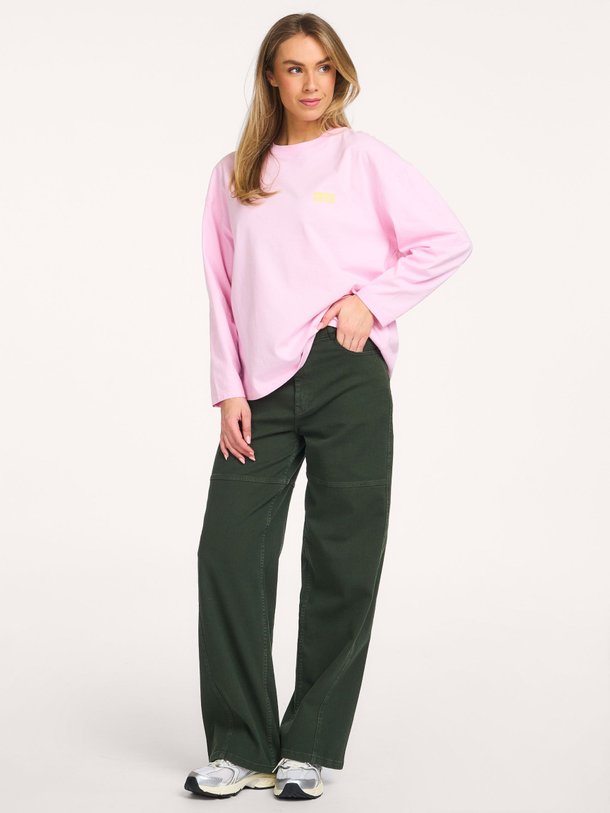 Ontdek de Gixy katoenen longsleeve van American Vintage in de kleur Roze bij Orangebag. Op werkdagen voor 21:45 besteld, morgen in huis.